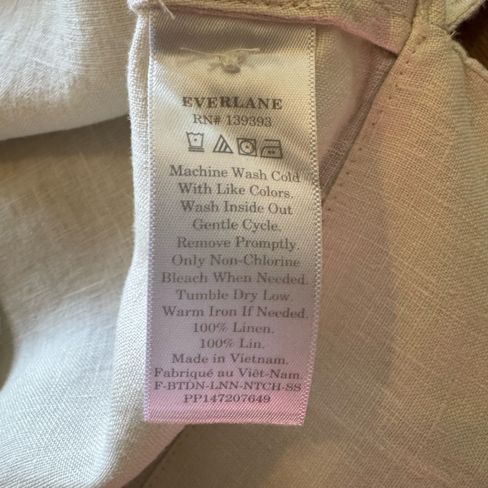 Everlane Button-Up Linen Top - Picture 7 of 7